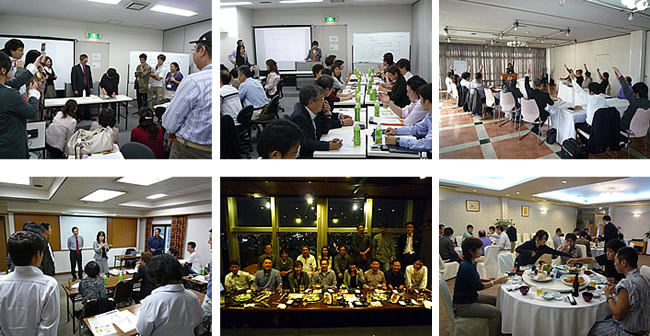 関東・関西のスキルアップ研修会、親睦会風景